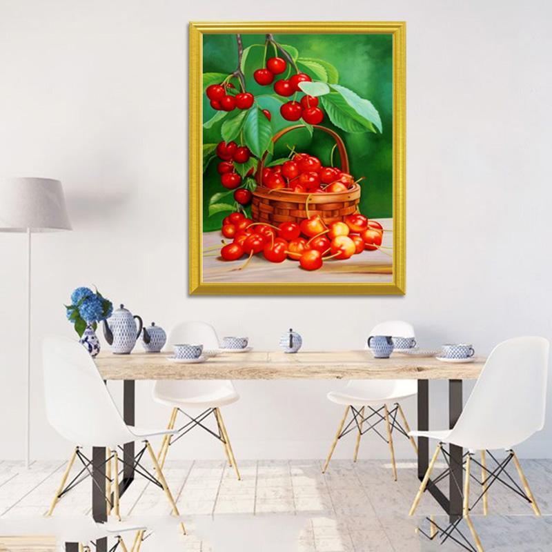 Kirschkorb DIY Diamond Painting - Diamond Painting