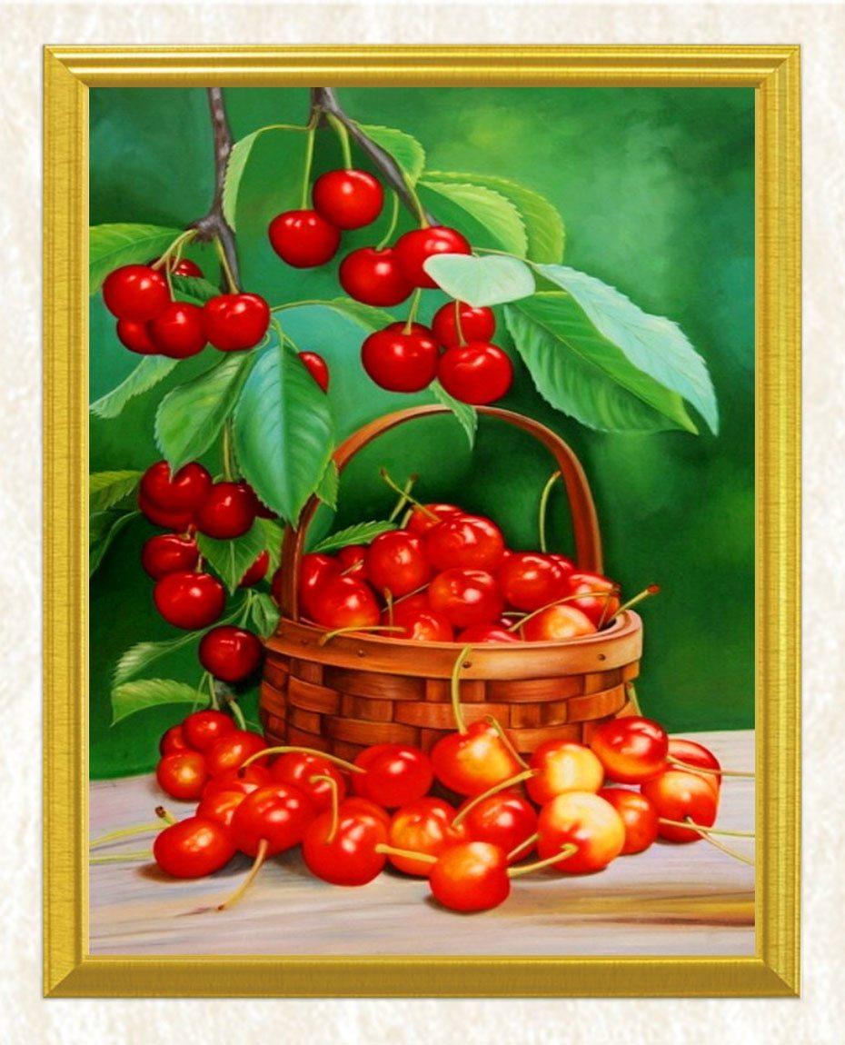 Kirschkorb DIY Diamond Painting - Diamond Painting