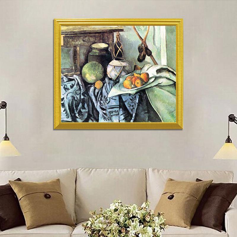 Stillleben mit Ingwerglas und Auberginen - Paul CÃ©zanne - Diamond Painting