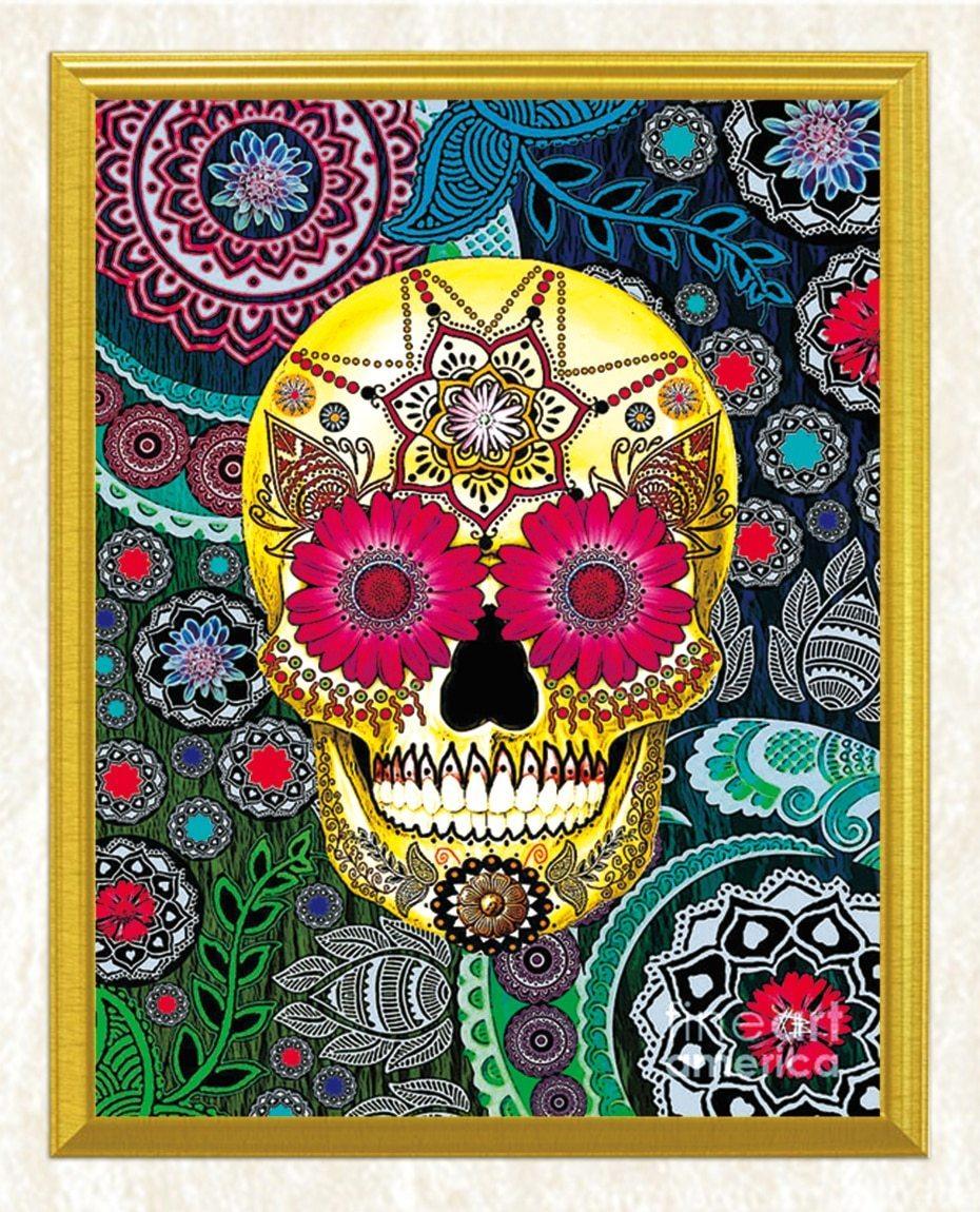 Zuckerschädel Art DIY Diamond Painting - Diamond Painting