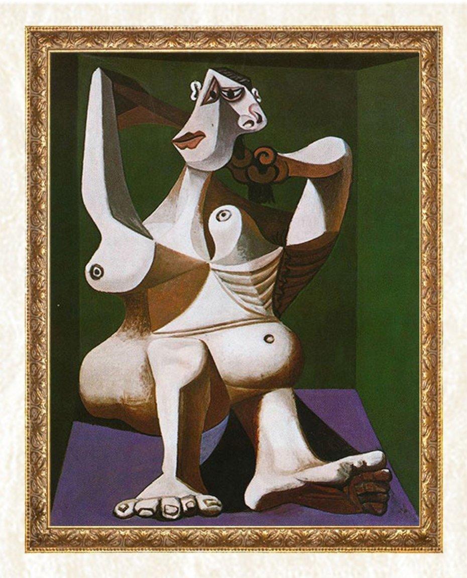Frau, die ihr Haar stylt - Pablo Picasso - Diamond Painting
