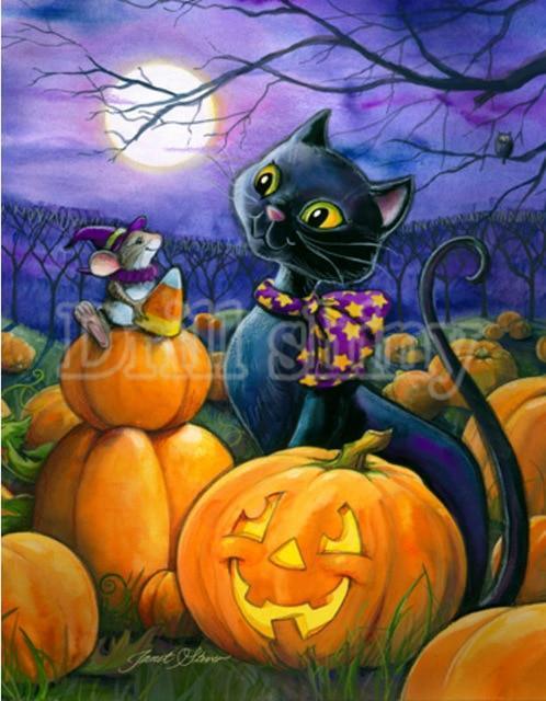 Kürbisse und Halloween DIY Diamond Paintings - Diamond Painting