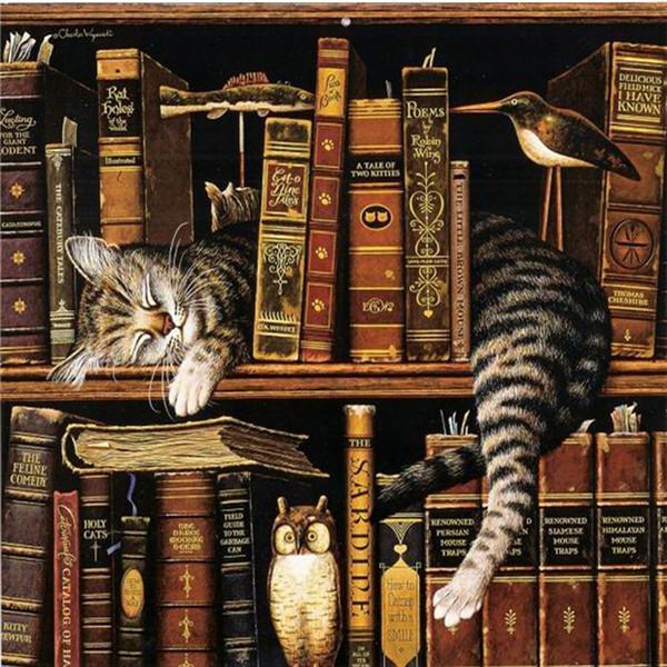 Katzen im Haus DIY Diamond Paintings - Diamond Painting