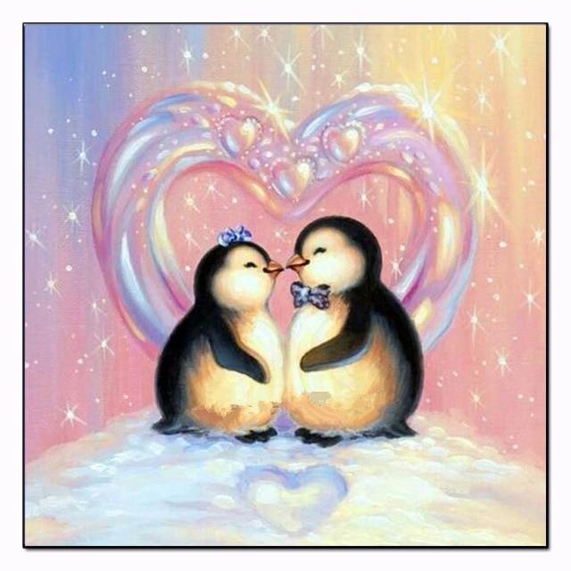 Süße Pinguine DIY Diamond Paintings - Diamond Painting