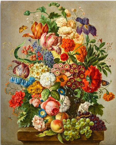 Bunte Blumen-Sammlung DIY Diamond Painting - Diamond Painting