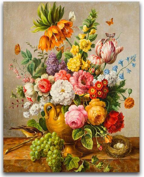 Bunte Blumen-Sammlung DIY Diamond Painting - Diamond Painting
