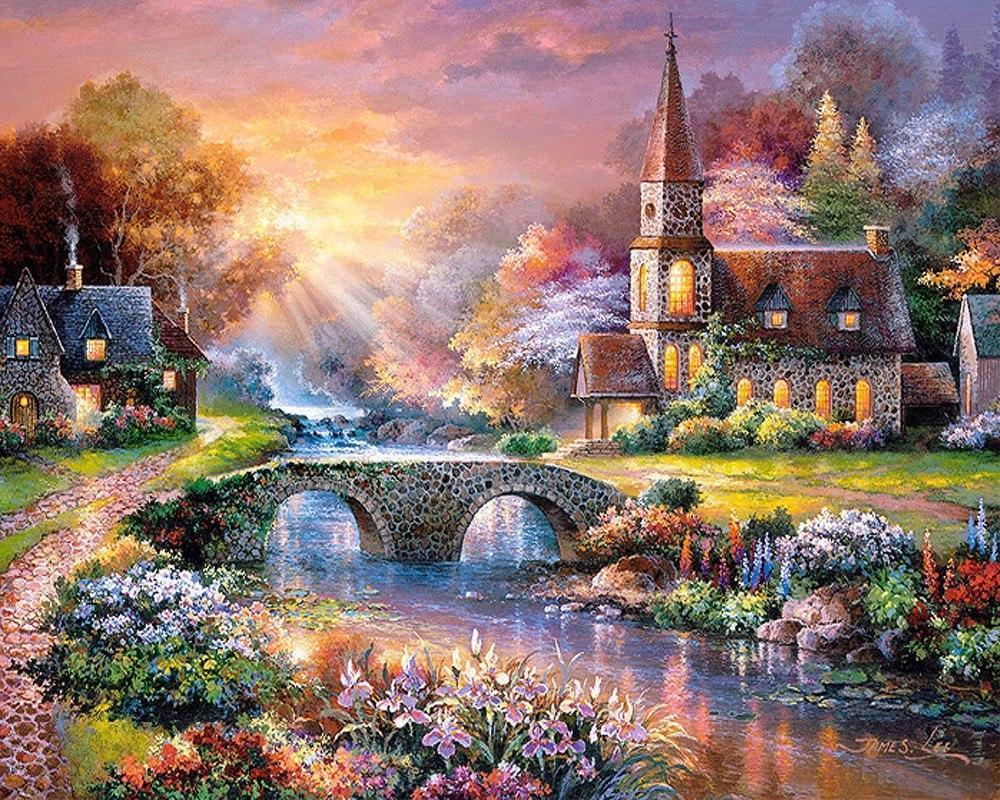 Ferienhaus am See DIY Diamond Painting - Diamond Painting