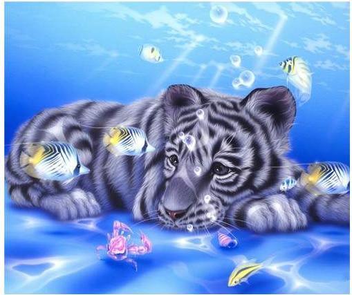 Kaninchen & Tiger DIY Diamond Painting - Diamond Painting