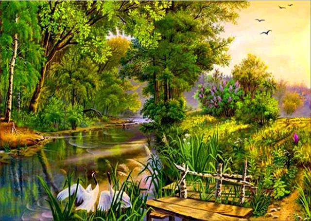 Schöne Landschaften DIY Diamond Paintings - Diamond Painting