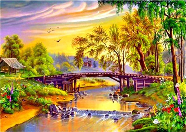 Schöne Landschaften DIY Diamond Paintings - Diamond Painting