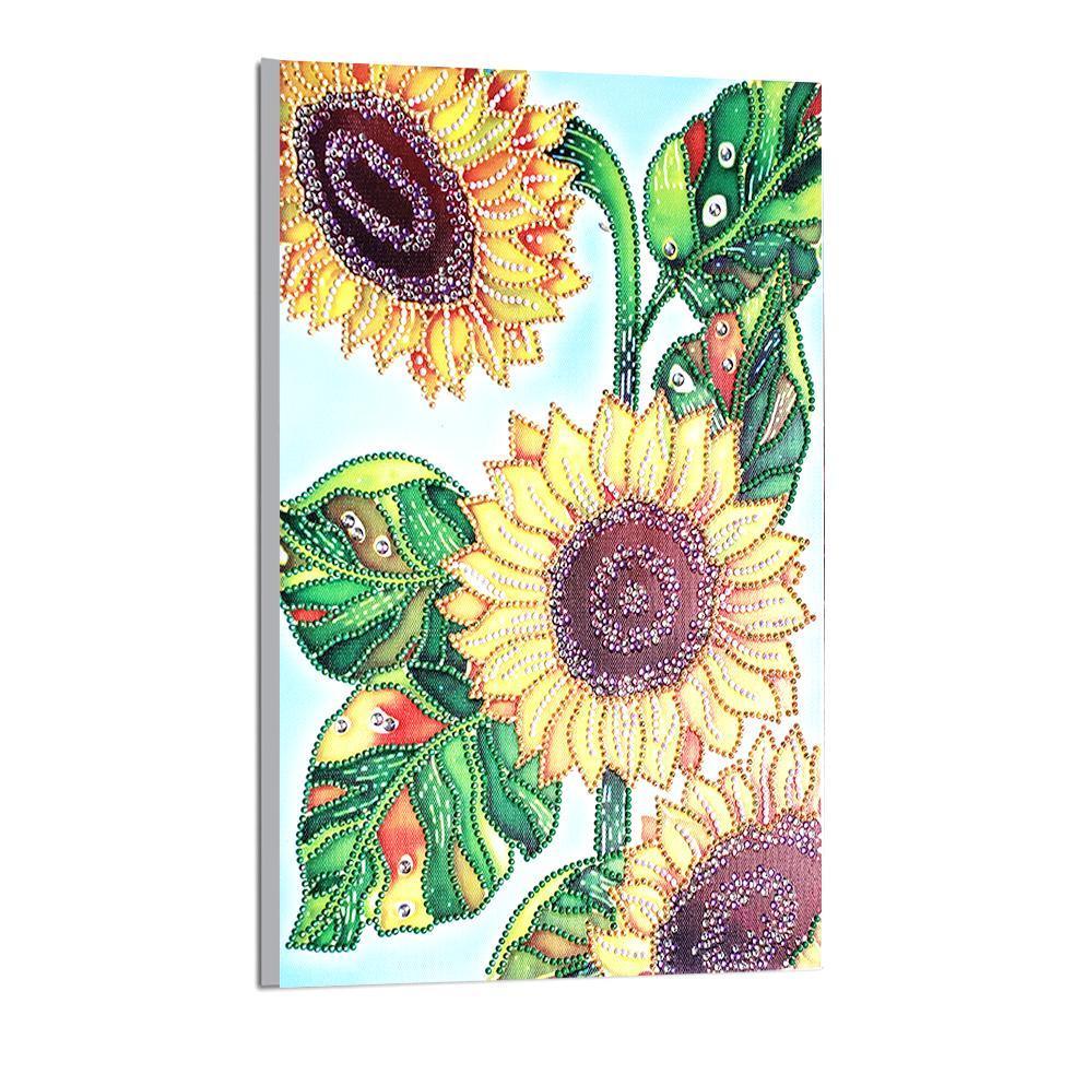 Moderne Kunst Sonnenblume - Spezial Diamond Painting - Diamond Painting