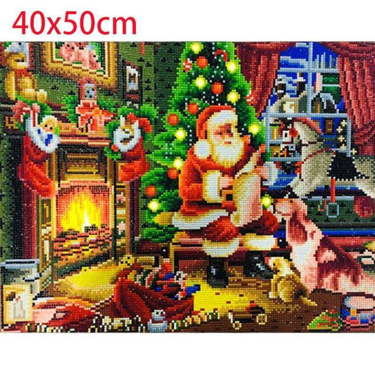Santa Count Wünsche - Diamond Painting